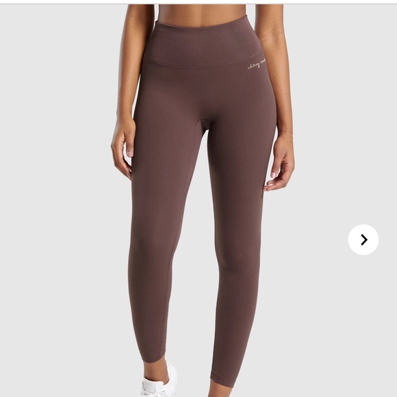Gymshark Pants - 🎉HP🎉Gymshark xWhitney ribbed chocolate leggings